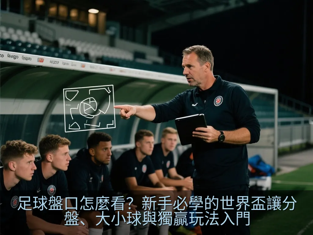 足球盤口怎麼看？新手必學的世界盃讓分盤、大小球與獨贏玩法入門
